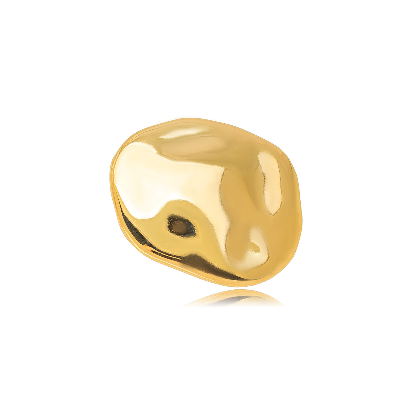 Aaliyah - organic shaped gold maxi ring