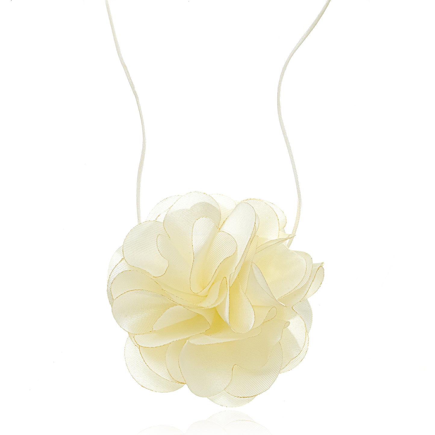 Francesca - neckwear featuring a medium-sized flower pendant on a slim cord