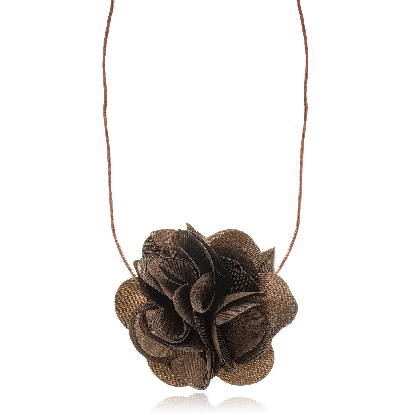 Francesca - neckwear featuring a medium-sized flower pendant on a slim cord