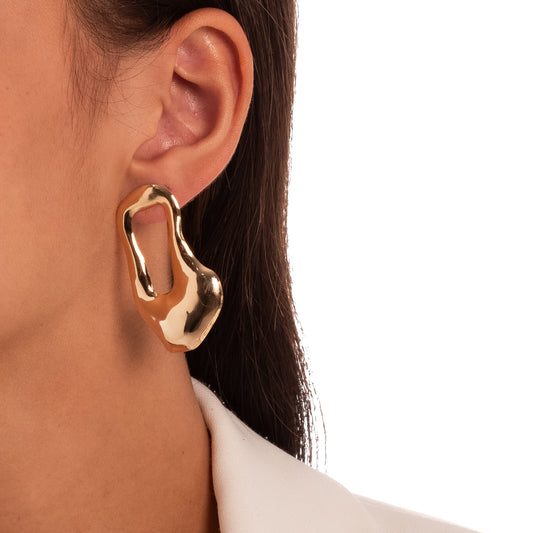 Aaliyah - organic shape earring