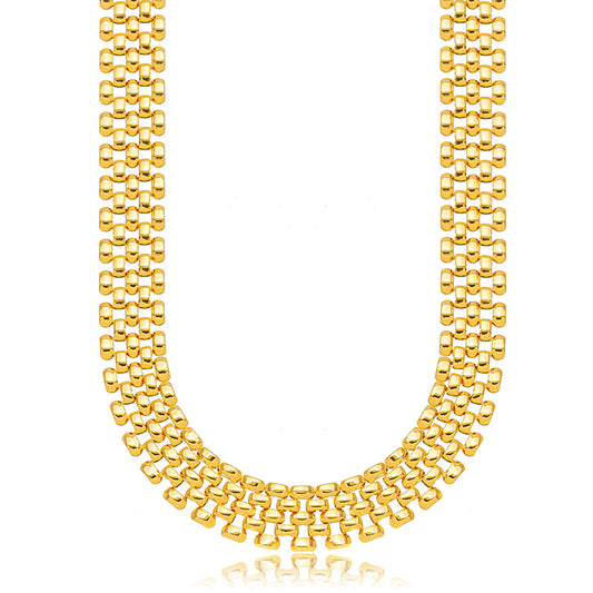 Addison - thick gold necklace