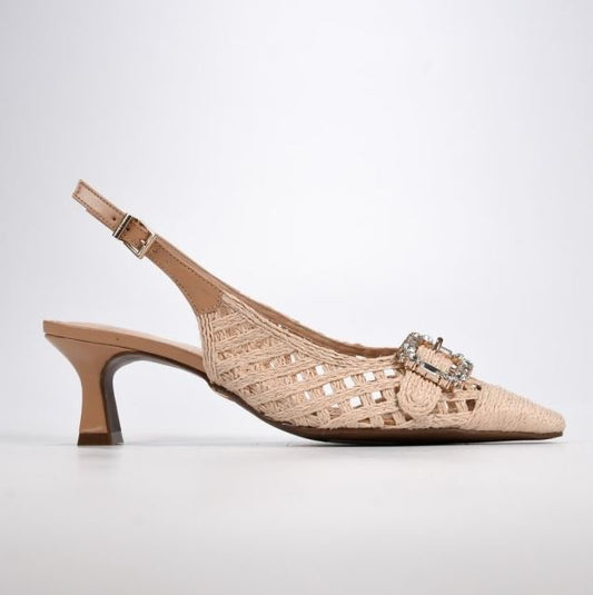 JB Gaspea Raffia Slingback