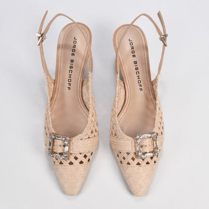 JB Gaspea Raffia Slingback