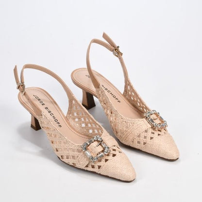 JB Gaspea Raffia Slingback