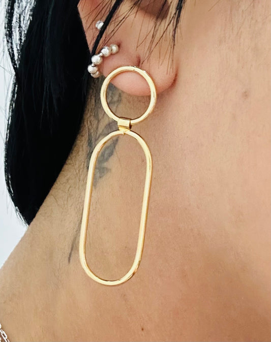 Aubrey - Geometric Drop Earring