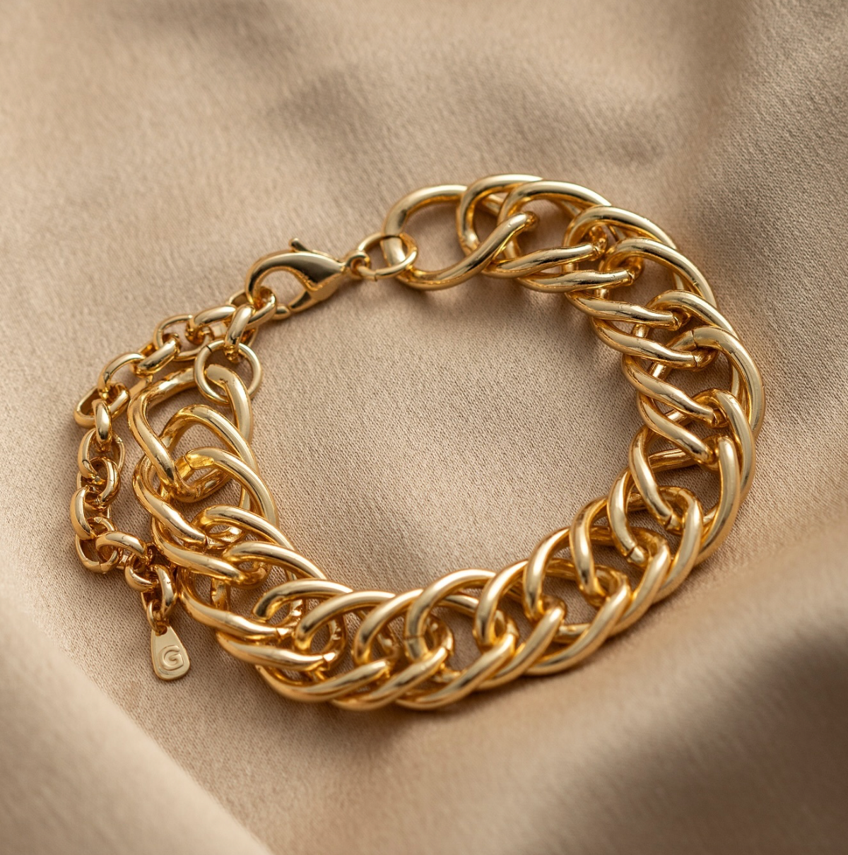 Athens - luxurious 18k gold-plated chain bracelet