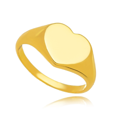 Kelly - gold heart ring