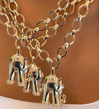 Kensley- elephant necklace