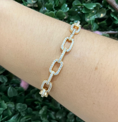 Valerie - gold link bracelet