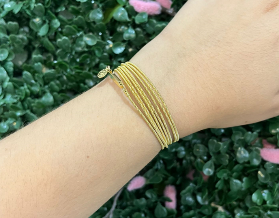 Madison - wraparound gold bracelet