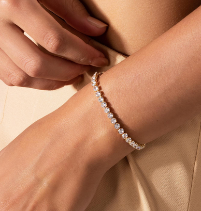 Paola - Riviera bracelet a versatile piece adorned with a continuous row of sparkling stones