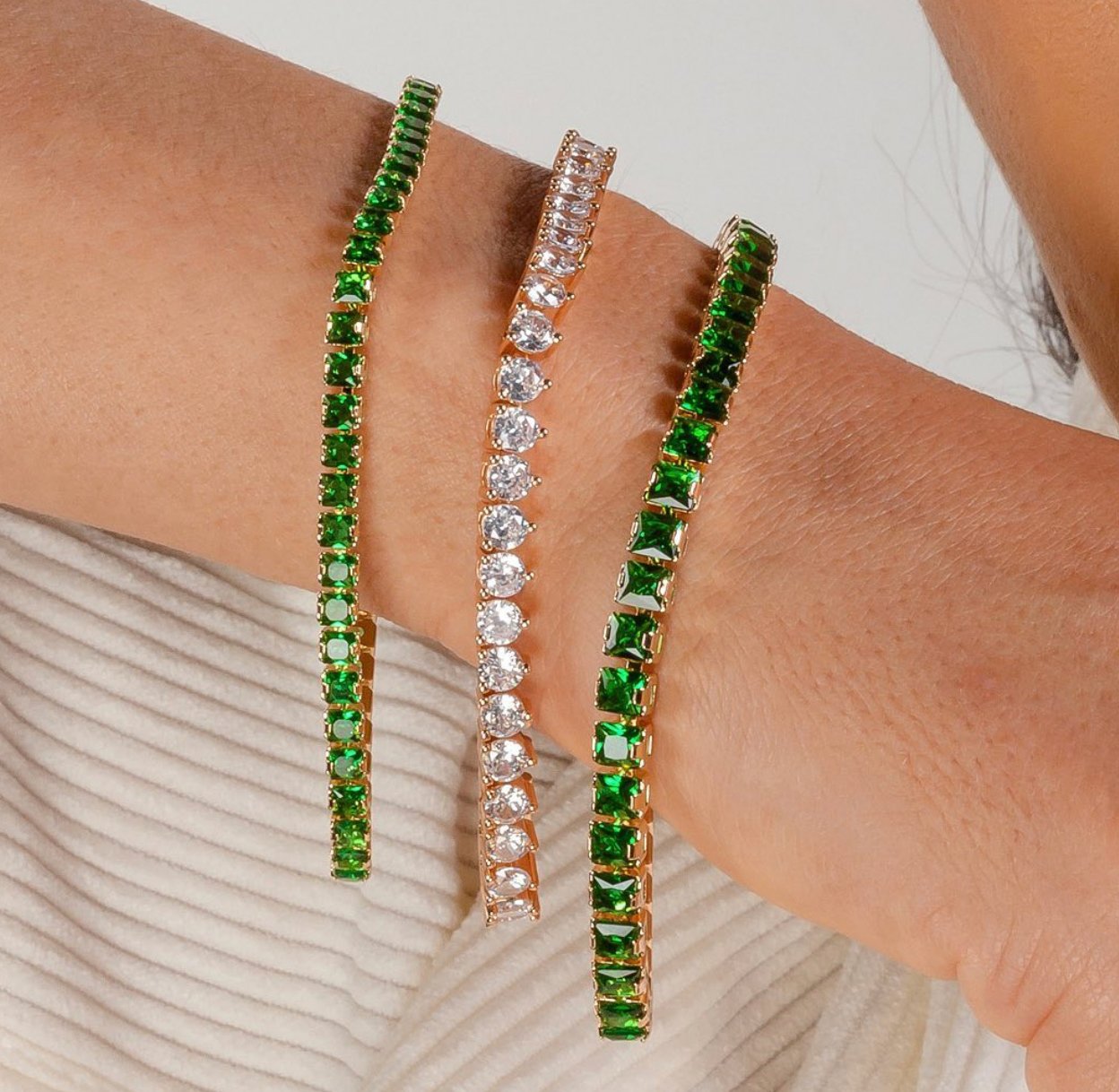 Paola - Riviera bracelet a versatile piece adorned with a continuous row of sparkling stones