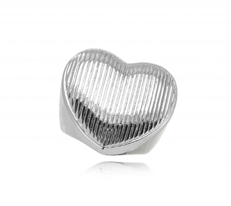 Naomi - silver heart ring