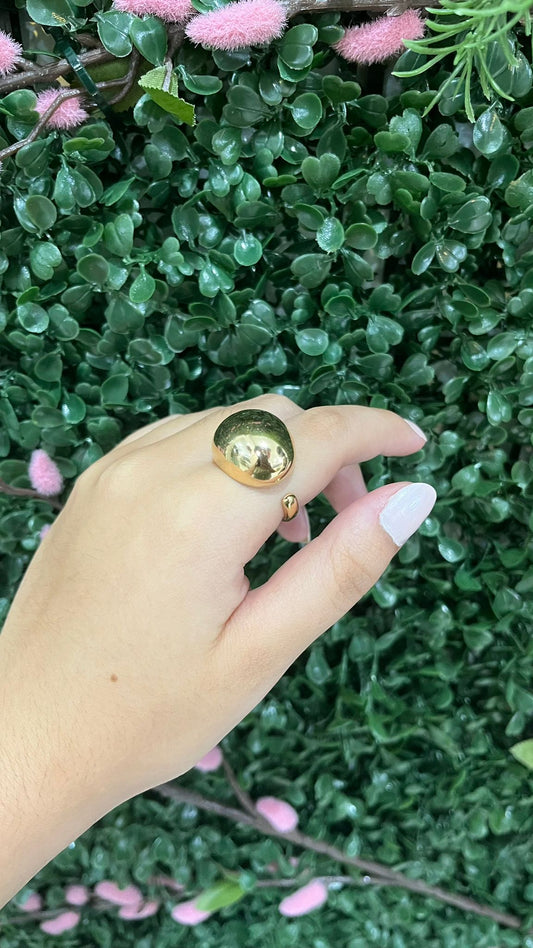 Saniya- adjustable gold dome ring