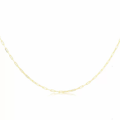 Zia - Cartier profile chain in 18k gold plating, 40cm long