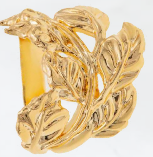 Noleole Vera - gold leaf ring