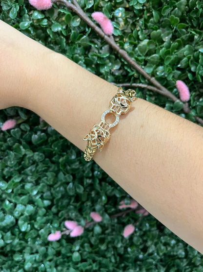 Lindsy - gold tiger bracelet