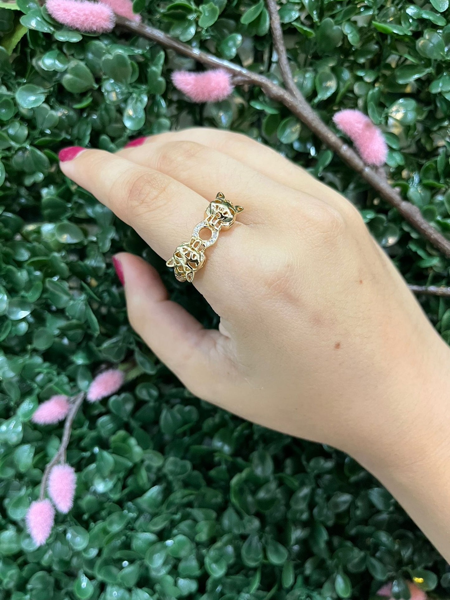 Ayla - gold tiger ring