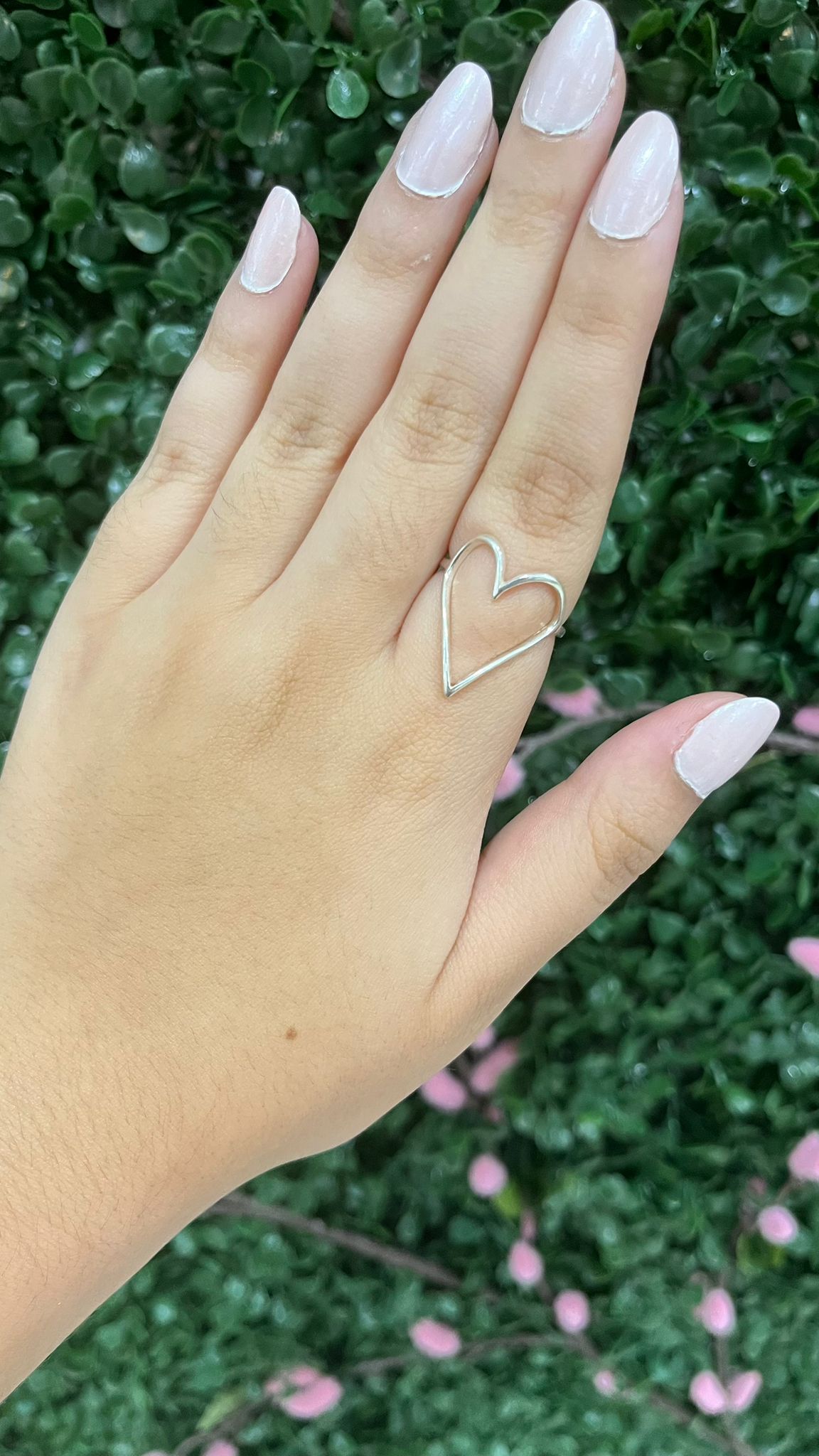 Nara- silver 925 heart ring